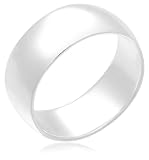 Sterling Silver 8mm Wedding Band