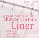 EXTRA LONG VINYL Shower Curtain Liner 72'' wide x 96'' LONG - SUPER CLEAR