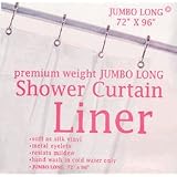 HEXTRA LONG VINYL Shower Curtain Liner by Linens4Less