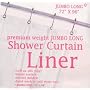 EXTRA LONG VINYL Shower Curtain Liner 72'' wide x 96'' LONG - SUPER CLEAR