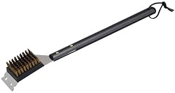 Elizabeth Karmel's 17.5-inch Brass Bristle Grill Brush, Replacement Head Included