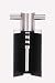 Zack 20481 LIMBO bottle stopper with wooden display Stainless Steel
