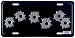 Bullet Hole Stamped Metal Tag