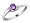 Amethyst Ring with Diamonds in 10K White Gold, Size 5