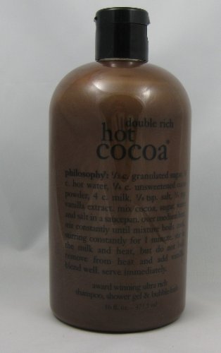 double rich hot cocoa | bath & shower gel | philosophy 16 oz.