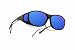 Cocoons-M-Black-Mirror - optical sunglasses designed specifically to be worn over prescription eyewear.