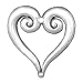 De L'ormes Heart Brooch