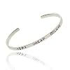 Inspire Sterling Silver .925 'Hope' Dream' 'Believe' Word Talk Bangle
