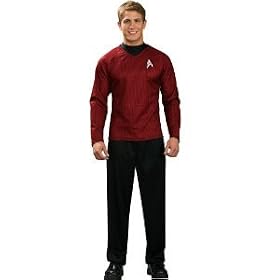 Star Trek 2009 Movie Red Uniform Shirt Deluxe Adult Costume (Medium M)