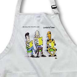 Dummies For Dummies - Medium Length Apron With Pouch Pockets 22w X 24l