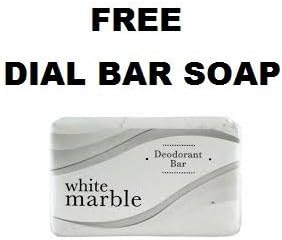 Three White Flat Round Sink and Bathtub Drain Rubber Stopper With a Dial Deodorant White Marble Bar Soap