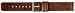 Apollo 24mm Uhrenarmband Leder braun, Unterseite Nubuck
