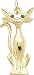   - Cat: Siamese, 14K Yellow Gold Charm by Rembrandt Charms