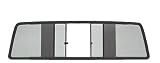 CRL Duo-Vent Four Panel Truck Slider with Dark Gray Glass for 1994-1996 Dodge Dakota Standard Cab