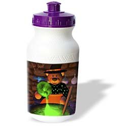BK Dinky Bears Cartoon Halloween - Brewing Witch - Water Bottles