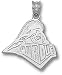 Purdue Boilermakers Solid Sterling Silver Speed Train 11/16'' Pendant