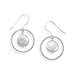 Open Circle French Wire Earrings With Coin Pearl title=
