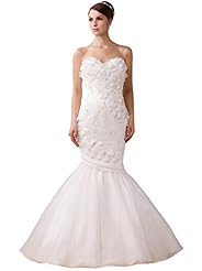 Sweetheart Lace Open-Back Mermaid Taffeta  Dress