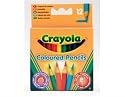 12 Half Length Coloured Pencils - Crayola