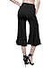 TWINTH Womens High Waisted Knit Spandex Culottes Pant