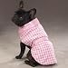XXS Pink  White Houndstooth Rain  Shine Dog Coat