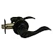 Designers Impressions Kingston Design Black Entry Door Lever (We Key Lock Orders Alike for Free)