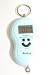 Blue Digital Luggage Scale 40kg, 88lb, 1410oz with Built in Temperature Thermometer