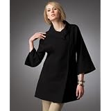 AK Anne Klein Three-Quarter-Sleeve Trapeze Coat at Anne Klein