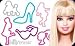 Silly Bandz Barbie 24pk with Carabina to Hold the Bands