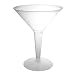 NorthWest Enterprises N81021 Partyware Plastic 2-Piece Martini Glass, 8-Ounce Capacity, Clear (12 Packs of 10)