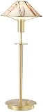 Holtkoetter Brushed Brass Marble Glass Desk Lamp