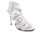 PATENT STRAPPY BUCKLE HEEL