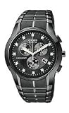 Citizen Eco-Drive Chronograph Diamonds Black Dial Men's watch #AT2055-52G