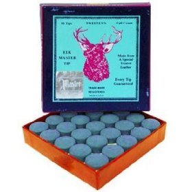 Elkmaster glue on snooker / pool cue tips 8mm - 14mm