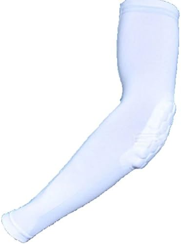 Oulifa Men's Crashproof Elbow Support Honeycomb Pad Medium White