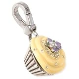 Juicy Couture Silver Birthday Cupcake Charm