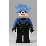LEGO Nightwing Minifigure (Hair Variation): Lego Batman