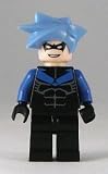 LEGO Nightwing Minifigure (Hair Variation): Lego Batman