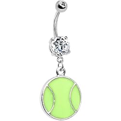 Crystalline Gem Baseball Belly Ring