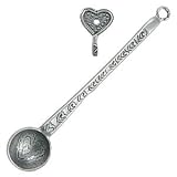 Tin Woodsman TEA SCOOP w/hook PEWTER Kitchen decor NU
