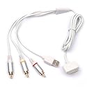 USB und AV Cinch Audio Video Kabel für Apple iPod & iPhone