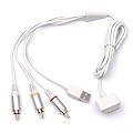 USB und AV Cinch Audio Video Kabel f�r Apple iPod & iPhone