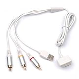 USB und AV Cinch Audio Video Kabel f�r Apple iPod & iPhonevon "adaptare"