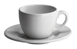 Waechtersbach Espresso Cup  Saucer, Set of 4, White