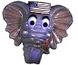 Adult Republican Elephant Mask - Halloween Mask or Political Convention Party Fun!