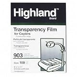 Transparency Copier Film Removable Strip