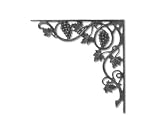 Shelving Hardware: Grape & Leaf Iron Shelf Bracket 15 7/8"