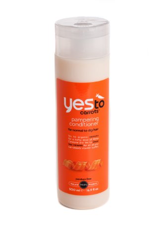 Yes To Carrots Pampering Hair Conditioner, 16.9-Ounce Bottles (Pack of 2)