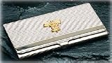 Executive Style Brass Silver & Gold Plated Medical Emblem Business Card Case Holder
