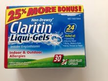 Claritin Non-drowsy 24 Hour Allergy Liqui-gels, 30 Count (Pack of 2)